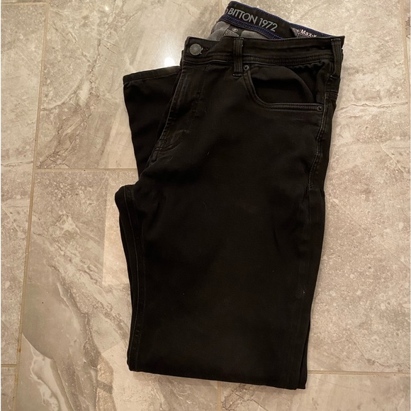 Buffalo David Bitton Black Skinny Stretch Jeans 36” Waist Denim - Picture 6 of 6